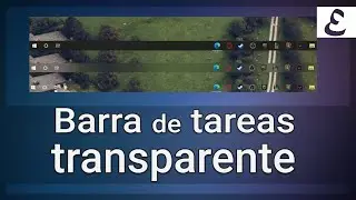 Barra de tareas transparente en Windows 10