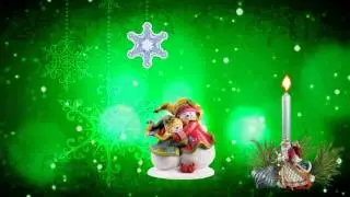 Футаж новогодний с огнем свечи (футажи)