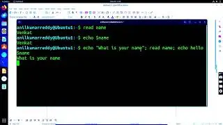 Devops Linux in Telugu: How to use - echo & read commands.