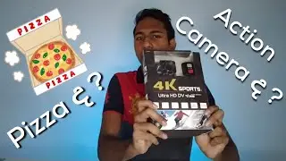Pizza ද ? Action Camera ද ? | Action Camera Unboxing & Review ✨️