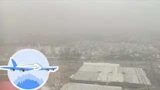 Spice jet flight Landing At Indira Gandhi International Airport / Aeroplane View of New Delhi