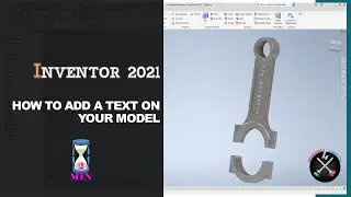 How to add TEXT on the surface of your model 💬 | Quick basic TUTORIAL | Inventor Professional 2021