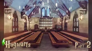 The Sims 4 HOGWARTS ⚡️ PART 2 Interiors | Speed Build | No CC