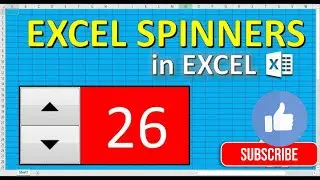 Use of spinner in ms excel