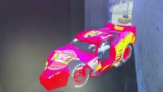 GRAND THEFT AUTO IV EFLC RAYO LIGHTNING MCQUEEN CRASH TESTING HD