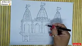 Jain mandir sketch #How to draw Jain temple #Temple drawing #easy Jain temple #pencil sketch