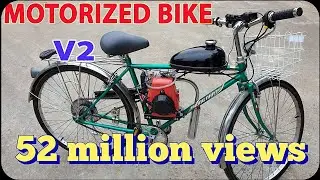 DIY Motorized Bike v2 – Build at Home with 4-Stroke 49cc Engine