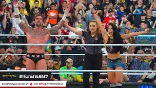 AJ Lee & CM Punk vs Seth Rollins & Becky Lynch | Wrestlepalloza 2025 Highlights #ajlee #sethrollins 