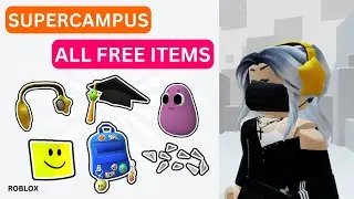 How To Get All Free Items in Supercampus | Free UGC | Roblox