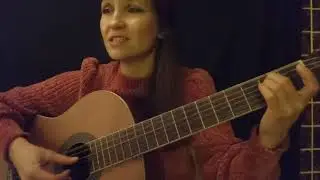 У церкви стояла карета (народная песня), на гитаре.