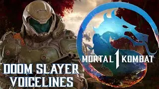 Doom Slayer in MK1 - All Intros (AI)