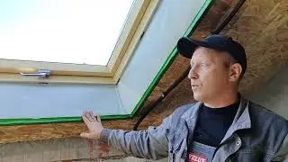 Установили два мансардных окна Факро (Китай) 94*118 в мягкую кровлю