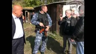 Губер Луганска матом кроет мужика