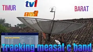 TRACKING SATELIT MEASAT 3A C BAND, CHANEL RTM 1 ,2