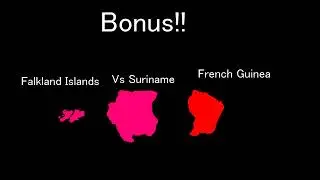 South America Country Size Comparison