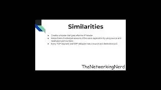 TCP and UDP Similarities 