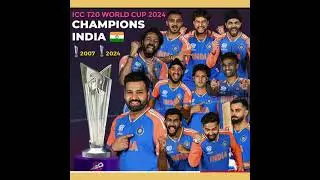 ICC T20 WC 2024🏆🏏.India the world champion🥇🏆