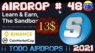 Airdrops #Sandbox #SAND #Coinmarketcap #Binance GANA 8$ Airdrops activos 2021 #Airdrops #ENERO 2021