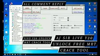 MRT Dongle Crack | MRT Crack 2022 | MRT Crack download | Vivo y20 unlock live | Aj Mobile Repairing