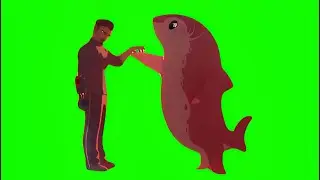 I'm a shark Nimona Green Screen
