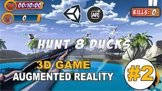 CREATE 3D GAME in Augmented Reality -  Learning the basics of the Unity 3D #2