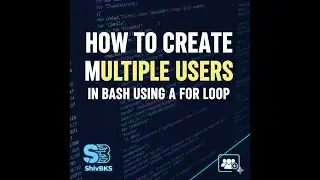 How to Create Multiple Users in Bash Using a For Loop in Hindi