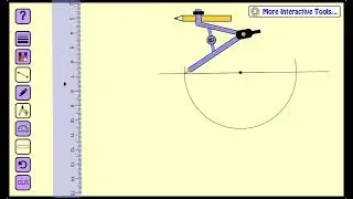 How to construct a perpendicular line through a point ON the line