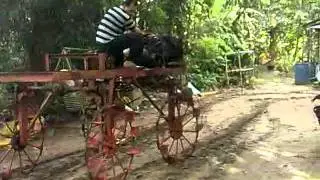 tractor paddy sprayer home made test 1