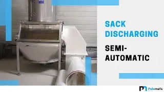Ergotip® semi-automated sack tip tray for unloading bulk solids  | Palamatic Process Inc.