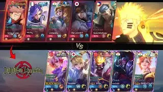 JUJUTSU KAISEN + NARUTO vs JULIAN INSANE MATCH!! - MLBB