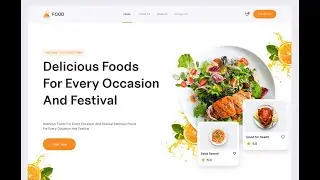 Food Website React js + Tailwind CSS