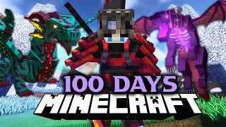 I Spent 100 Days in a Fantasy Realm in Minecraft