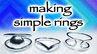 Making three basic silver rings for beginners and showing a few variations on a theme.