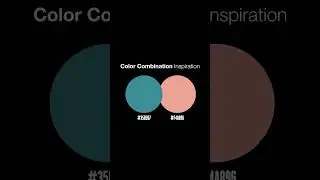 Colour inspiration for your next design✅ #colour #design #graphicdesign #youtubeshorts