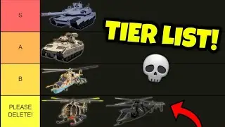 The NEW ALL VEHICLES Tier List In War Tycoon!