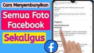 Cara Menyembunyikan Semua Foto Facebook Sekaligus (2023) | Sembunyikan Foto Facebook Pembaruan Baru