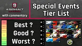 Asphalt 9 Tier List | Ranking all the Special Events (2018-Jan 2021)