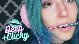 ASMR - CLICK CLACK ~ Intense Clicky Mouth Tingles | Mermaid Brush + Teeth Sounds ~