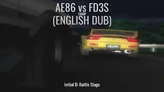 AE86 vs FD3S | Initial D Battle Stage | English Dub