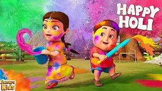 Rangbirangi Holi 2024 | Holi Ayi Re I Fun Hindi Nursery Rhymes Cartoon | Jamure Kids