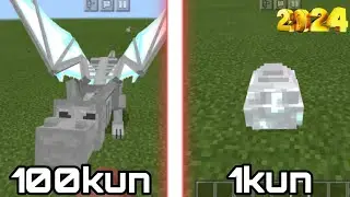 Men ajdaho topdim va uni Minecraftda o'stirdim