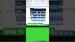how to insert column and rows in excel 