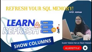 SQL : SHOW COLUMNS | Retrieve Table Details