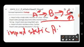Lecture no 34 : Import statement  Static import in java | Java Programming