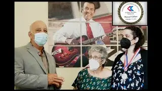 Entrega  de Medalla "Grandes Leyendas  Musicales"  a Manuel Galban. Cuban Studies Institute