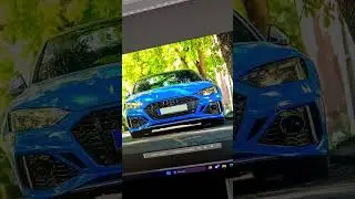 Audi rs5 jól áll neki az a kék szín.