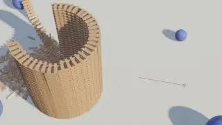 Blender 2.8 Eevee Bullet Physics simulation