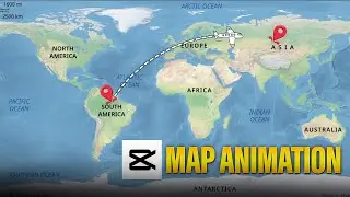 How To Create Map Animation In CapCut PC | Travel Map Animation | CapCut Tutorial