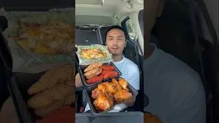 Trying Wingstop🍗 #shorts #chicken