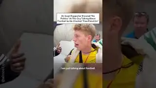 Israeli Supporter Shouted At This Guy Talking About Football So He Chanted “Free Palestine”